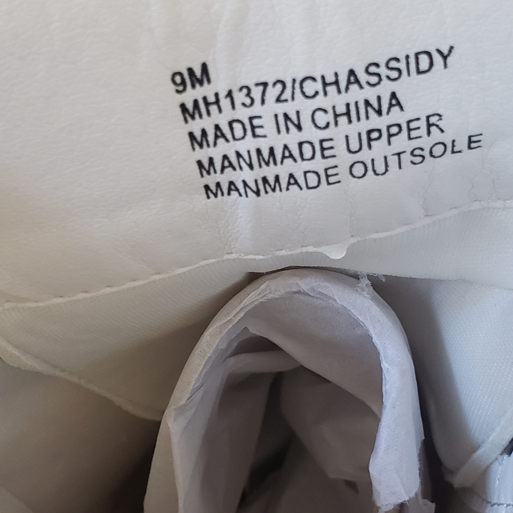 MIA Tauren Faux Leather Combat Boots Women's Size 9 Chassidy White Malta - Picture 12 of 16